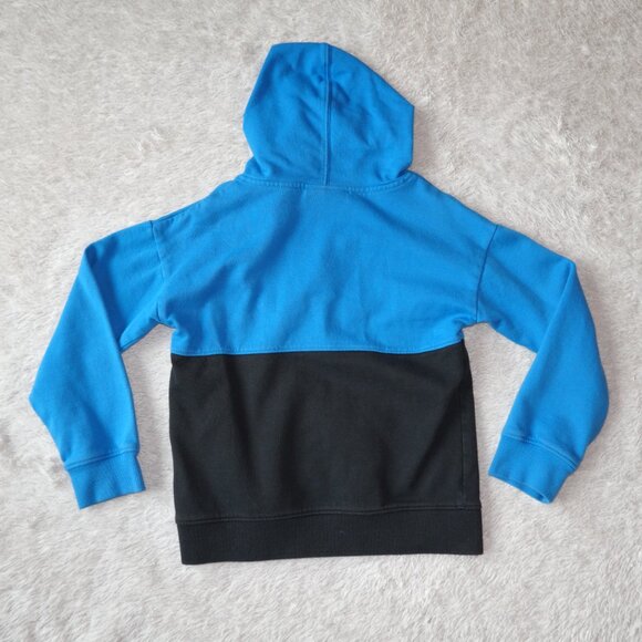 Boys Size 7 Under Armour Blue Black Colorblock Pullover Hoodie Camo UA Logo - Picture 4 of 4